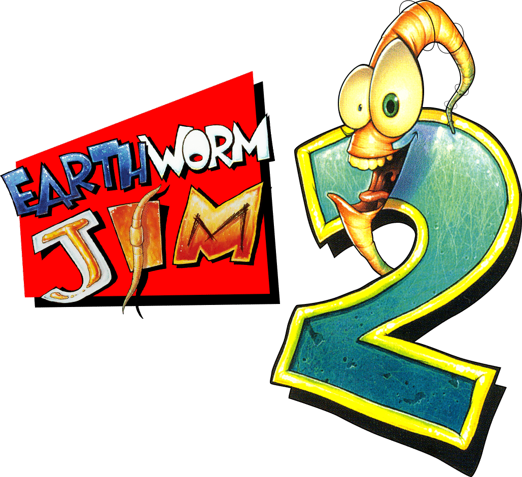 Earthworm Jim 2 logo for Playstation